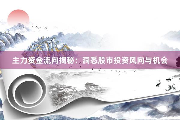 主力资金流向揭秘：洞悉股市投资风向与机会